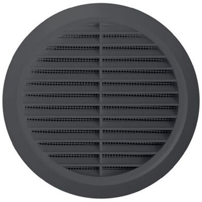 Awenta - Ø100 - graphite - PVC - Grille de ventilation - Publicité Awenta - Ø100 - graphite - PVC - Grille de ventilation - Publicité