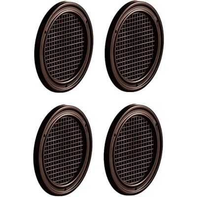 Gedotec Grille d'aération ronde pour l'évacuation de l'air 4 pièces Grille d'évacuation de l'air brun 60 mm Intérieur et extérieur BREATHE Rosette d'air perforée plate en plastique - Publicité Gedotec Grille d'aération ronde pour l'évacuation de l'air 4 pièces Grille d'évacuation de l'air brun 60 mm Intérieur et extérieur BREATHE Rosette d'air perforée plate en plastique - Publicité