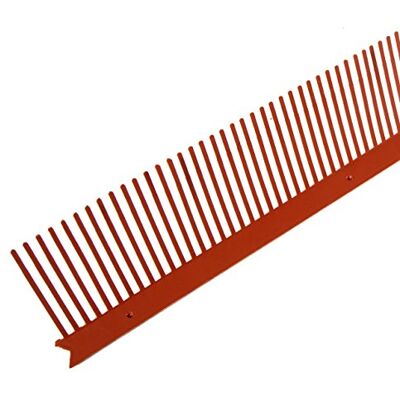 Parotec 10 pièces peigne d'aération pour gouttière 80 mm x 1 m Rouge brique Polypropylène, stabilisé aux UV, protection contre les oiseaux et les insectes - Publicité Parotec 10 pièces peigne d'aération pour gouttière 80 mm x 1 m Rouge brique Polypropylène, stabilisé aux UV, protection contre les oiseaux et les insectes - Publicité
