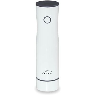 LACOR 69690 Pompe à Vide Smart, Sans Fil, Automatique, Silencieuse, Aspiration 2,5 L/min, Câble de Charge USB Inclus, Batterie Lithium, Design Élégant et Moderne - Publicité LACOR 69690 Pompe à Vide Smart, Sans Fil, Automatique, Silencieuse, Aspiration 2,5 L/min, Câble de Charge USB Inclus, Batterie Lithium, Design Élégant et Moderne - Publicité