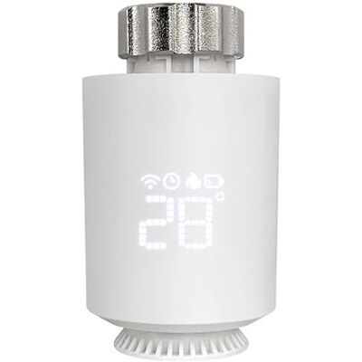 Vanne thermostatique intelligente Avatto TRV06 - Blanc - Contrôle de température - Publicité Vanne thermostatique intelligente Avatto TRV06 - Blanc - Contrôle de température - Publicité
