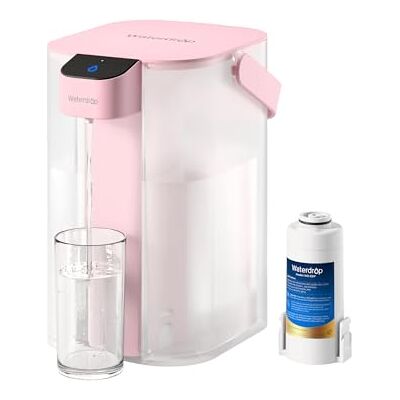 Waterdrop ED01P Carafe Électrique Instantanée, 3 Mois, Certifiée NSF 3,5 L, Réduit Chlore, Plomb, Mercure, PFAS, PFOA/PFOS, Durée 757 L, Système de Comptoir, Ne Réduit Pas Les TDS, Rose - Publicité Waterdrop ED01P Carafe Électrique Instantanée, 3 Mois, Certifiée NSF 3,5 L, Réduit Chlore, Plomb, Mercure, PFAS, PFOA/PFOS, Durée 757 L, Système de Comptoir, Ne Réduit Pas Les TDS, Rose - Publicité
