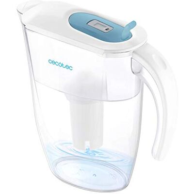 Cecotec Pichet Purificateur d'eau H2ONature 2400 Active. Filtre à quatre couches, indicateur LCD, capacité maximale 2,4 L sans filtre, couvercle amovible, avec 3 filtres - Publicité Cecotec Pichet Purificateur d'eau H2ONature 2400 Active. Filtre à quatre couches, indicateur LCD, capacité maximale 2,4 L sans filtre, couvercle amovible, avec 3 filtres - Publicité
