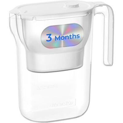 Waterdrop PT-05W-L Carafe Filtrante, Certifiée NSF, Filtre 3 Mois, 2,5L Durée de Vie 5X Plus Longue, Filtre Longue Durée 757L, Réduit Plomb, Fluorure, Chlore et Plus, Sans BPA, Blanche - Publicité Waterdrop PT-05W-L Carafe Filtrante, Certifiée NSF, Filtre 3 Mois, 2,5L Durée de Vie 5X Plus Longue, Filtre Longue Durée 757L, Réduit Plomb, Fluorure, Chlore et Plus, Sans BPA, Blanche - Publicité