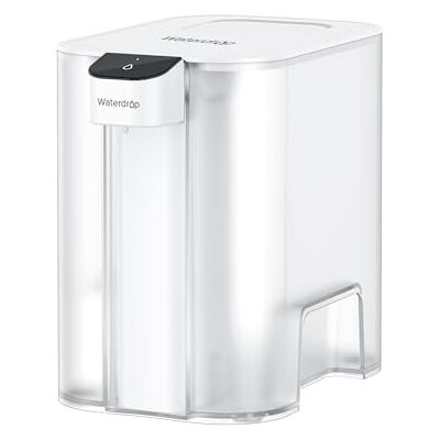 Waterdrop Carafe Filtrante Électrique Instantanée Avec Filtre de 3 Mois, Système de Filtration d'eau de Comptoir de 6 L, Réduit le Chlore, le Plomb, le Mercure, Réduit les PFAS, 757 Litres, Blanc - Publicité Waterdrop Carafe Filtrante Électrique Instantanée Avec Filtre de 3 Mois, Système de Filtration d'eau de Comptoir de 6 L, Réduit le Chlore, le Plomb, le Mercure, Réduit les PFAS, 757 Litres, Blanc - Publicité