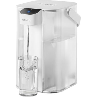 Waterdrop Carafe filtrante électrique instantanée avec filtre de 3 mois, système de filtration d'eau de comptoir de 3,5 L, réduit le chlore, le plomb, le mercure, réduit les PFAS, PFOA/PFOS, 757 - Publicité Waterdrop Carafe filtrante électrique instantanée avec filtre de 3 mois, système de filtration d'eau de comptoir de 3,5 L, réduit le chlore, le plomb, le mercure, réduit les PFAS, PFOA/PFOS, 757 - Publicité