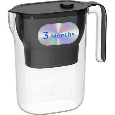 Waterdrop PT-05BL-L Carafe Filtrante, 3 Mois, 2,5L, Certifiée NSF, Noire 200 Gallons Filter Mit Langer Lebensdauer, 5X Längere Filterlebensdauer, Reduziert Blei, Fluorid, Chlor und Mehr, BPA Frei - Publicité Waterdrop PT-05BL-L Carafe Filtrante, 3 Mois, 2,5L, Certifiée NSF, Noire 200 Gallons Filter Mit Langer Lebensdauer, 5X Längere Filterlebensdauer, Reduziert Blei, Fluorid, Chlor und Mehr, BPA Frei - Publicité