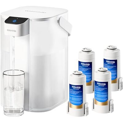 Waterdrop ED01W Carafe Électrique Instantanée, 4 Filtres, Jusqu’à 12 Mois Réduit Chlore, Plomb, Mercure, PFAS et PFOA/PFOS, Durée 757 L, Système Filtrant de Comptoir, Blanche, Ne Réduit Pas Les TDS - Publicité Waterdrop ED01W Carafe Électrique Instantanée, 4 Filtres, Jusqu’à 12 Mois Réduit Chlore, Plomb, Mercure, PFAS et PFOA/PFOS, Durée 757 L, Système Filtrant de Comptoir, Blanche, Ne Réduit Pas Les TDS - Publicité
