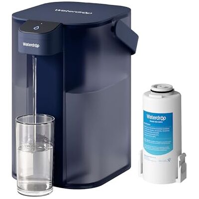 Waterdrop Pichet à eau électrique à action instantanée et filtre de 3 mois Système de filtration d'eau de 3,5 l Réduit 98 % de chlore et plus de 20 impuretés Bleu - Publicité Waterdrop Pichet à eau électrique à action instantanée et filtre de 3 mois Système de filtration d'eau de 3,5 l Réduit 98 % de chlore et plus de 20 impuretés Bleu - Publicité
