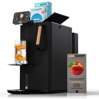 LANG WATER Purificateur d'Eau par Osmose Inverse avec Minéraux et Arôme Osmoseur avec minéralisation ajustable, UV, eau chaude et Packs de Minéraux + Arôme Citron Swiss-made, sans installation - Publicité LANG WATER Purificateur d'Eau par Osmose Inverse avec Minéraux et Arôme Osmoseur avec minéralisation ajustable, UV, eau chaude et Packs de Minéraux + Arôme Citron Swiss-made, sans installation - Publicité