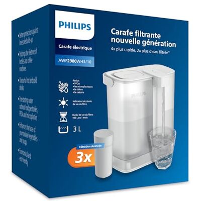 Philips Water Distributeur d’eau filtrée à la demande (3L) – Eau fraîche et propre, 3x filtre Taste+ améliorant le goût et réduisant les impuretés, sans BPA - Publicité Philips Water Distributeur d’eau filtrée à la demande (3L) – Eau fraîche et propre, 3x filtre Taste+ améliorant le goût et réduisant les impuretés, sans BPA - Publicité