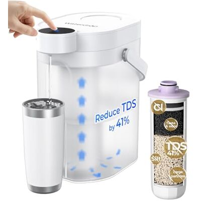 Waterdrop ED25TW Carafe Filtrante Électrique, Conserve Les Minéraux, 3,5 L Filtre 2 Mois, Distributeur Électrique Réduisant Les TDS, Améliore Le Goût, Système de Filtration Portable - Publicité Waterdrop ED25TW Carafe Filtrante Électrique, Conserve Les Minéraux, 3,5 L Filtre 2 Mois, Distributeur Électrique Réduisant Les TDS, Améliore Le Goût, Système de Filtration Portable - Publicité