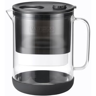Waterdrop PT-72BL Carafe Filtrante Verre, 2,5L, Design Verre Premium Filtre 2 Mois, Certifié NSF/ANSI 53, 42 et 372, Réduit PFOA/PFOS, Chlore, Cadmium, Cuivre et Mercure, Sans BPA, Noir - Publicité Waterdrop PT-72BL Carafe Filtrante Verre, 2,5L, Design Verre Premium Filtre 2 Mois, Certifié NSF/ANSI 53, 42 et 372, Réduit PFOA/PFOS, Chlore, Cadmium, Cuivre et Mercure, Sans BPA, Noir - Publicité