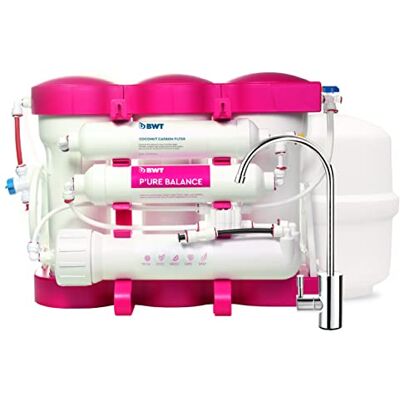 BWT Pure Balance Filtre à osmose inverse domestique, 75 GPD, rapport 1 : 1 pur à drainage, 6 étapes, élimine 99,9 purcent des impuretés y compris PFAS, PFOA-PFOS, certifié NSF-ANSI et testé par WQA - Publicité BWT Pure Balance Filtre à osmose inverse domestique, 75 GPD, rapport 1 : 1 pur à drainage, 6 étapes, élimine 99,9 purcent des impuretés y compris PFAS, PFOA-PFOS, certifié NSF-ANSI et testé par WQA - Publicité