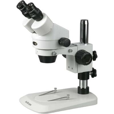 AmScope SM-1BN Microscope Professionnel avec Zoom stéréo, oculaire WH10x, grossissement 7X 45x, Zoom 0,7X 4,5X, éclairage ambiant, Support Pilier - Publicité AmScope SM-1BN Microscope Professionnel avec Zoom stéréo, oculaire WH10x, grossissement 7X 45x, Zoom 0,7X 4,5X, éclairage ambiant, Support Pilier - Publicité