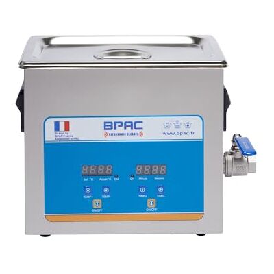 BPAC Nettoyeur Ultrasons Digital avec Cuve 3 Litres et Vanne de Vidage Nettoyeur Ultrason Bijoux Puissance 120 W Bac Ultrasons pour Professionnels et Particuliers - Publicité BPAC Nettoyeur Ultrasons Digital avec Cuve 3 Litres et Vanne de Vidage Nettoyeur Ultrason Bijoux Puissance 120 W Bac Ultrasons pour Professionnels et Particuliers - Publicité