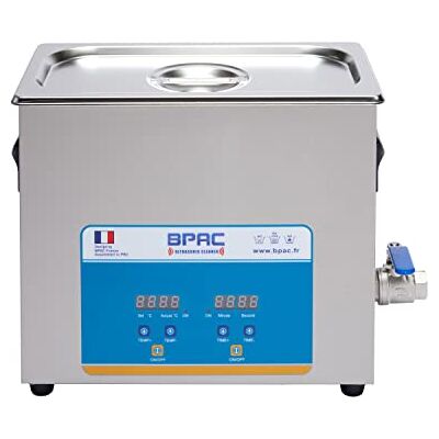 BPAC Nettoyeur Ultrasons Digital avec Cuve 6 Litres Nettoyeur Ultrason Bijoux Puissance 180 W Ultrasonic Cleaner Pour Les Particuliers et Professionnels Marque Française - Publicité BPAC Nettoyeur Ultrasons Digital avec Cuve 6 Litres Nettoyeur Ultrason Bijoux Puissance 180 W Ultrasonic Cleaner Pour Les Particuliers et Professionnels Marque Française - Publicité