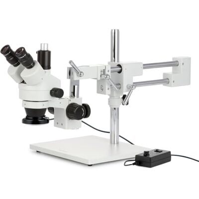 AmScope SM-4TZ-144-5MT Circuit Zoom Microphone stéréo avec lumière 144 LED et Appareil Photo numérique 5 Mpx, 3,5X-90X Blanc - Publicité AmScope SM-4TZ-144-5MT Circuit Zoom Microphone stéréo avec lumière 144 LED et Appareil Photo numérique 5 Mpx, 3,5X-90X Blanc - Publicité