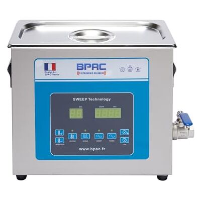 BPAC Nettoyeur Ultrasons Pro avec Cuve 6 Litres Turbo + Sweep + Degas Nettoyeur Ultrason Bijoux Puissance 180 W Appareil Ultrasons Professionnel Marque Française - Publicité BPAC Nettoyeur Ultrasons Pro avec Cuve 6 Litres Turbo + Sweep + Degas Nettoyeur Ultrason Bijoux Puissance 180 W Appareil Ultrasons Professionnel Marque Française - Publicité