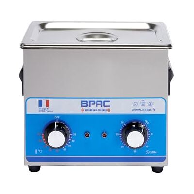 BPAC Nettoyeur Ultrasons avec Cuve 3 Litres Ultrasonic Cleaner Analogique Nettoyeur Ultrason Bijoux Puissance 120 W Appareil Pour Les Particuliers et Professionnels Marque Française - Publicité BPAC Nettoyeur Ultrasons avec Cuve 3 Litres Ultrasonic Cleaner Analogique Nettoyeur Ultrason Bijoux Puissance 120 W Appareil Pour Les Particuliers et Professionnels Marque Française - Publicité