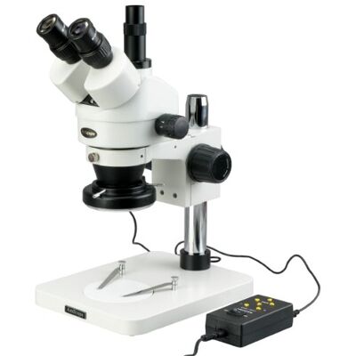 AmScope Sm-1tsy-144 a 7 x -90 X microscope trinoculaire Inspection Zoom microscope stéréo avec 144-led 4 zones lumière - Publicité AmScope Sm-1tsy-144 a 7 x -90 X microscope trinoculaire Inspection Zoom microscope stéréo avec 144-led 4 zones lumière - Publicité