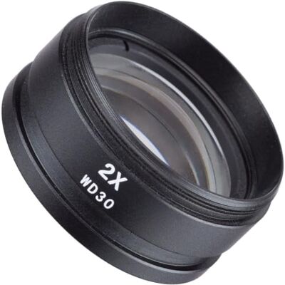 AmScope SM20 Lentille de Barlow 2X pour microscopes stéréo SM et SW (48 mm) - Publicité AmScope SM20 Lentille de Barlow 2X pour microscopes stéréo SM et SW (48 mm) - Publicité
