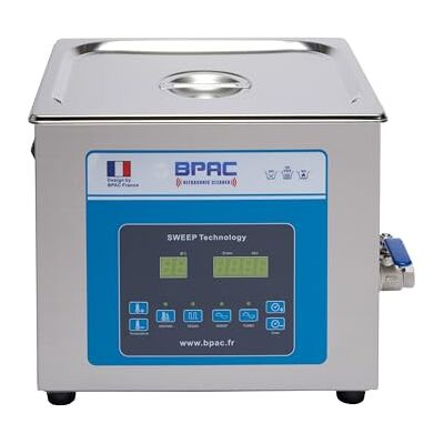 BPAC Nettoyeur Ultrasons Pro avec Cuve 10 Litres Turbo + Sweep + Degas Nettoyeur Ultrason Puissance 240 W Appareil Ultrasons Professionnel Marque Française - Publicité BPAC Nettoyeur Ultrasons Pro avec Cuve 10 Litres Turbo + Sweep + Degas Nettoyeur Ultrason Puissance 240 W Appareil Ultrasons Professionnel Marque Française - Publicité