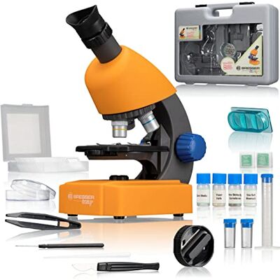 BRESSER Junior Microscope 40x-640x avec éclairage LED et Fonctionnement à Piles - Publicité BRESSER Junior Microscope 40x-640x avec éclairage LED et Fonctionnement à Piles - Publicité