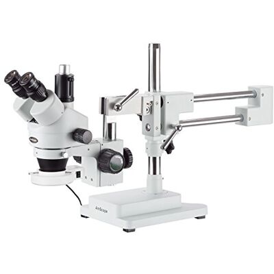 AmScope SM-4TZ-56S Microscope stéréo à Zoom trinoculaire avec 56 LED 3,5 x 90 x Blanc - Publicité AmScope SM-4TZ-56S Microscope stéréo à Zoom trinoculaire avec 56 LED 3,5 x 90 x Blanc - Publicité