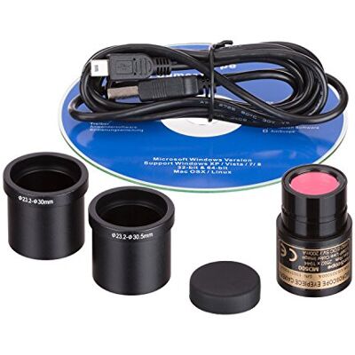 AmScope Appareil photo numérique USB pour microscope 5 Mpx - Publicité AmScope Appareil photo numérique USB pour microscope 5 Mpx - Publicité