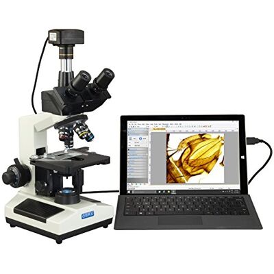 AmScope Omax 40 x-luminosité X USB 3.0 Super Speed 5 MP Digital composé microscope trinoculaire LED Lab microscope biologique - Publicité AmScope Omax 40 x-luminosité X USB 3.0 Super Speed 5 MP Digital composé microscope trinoculaire LED Lab microscope biologique - Publicité
