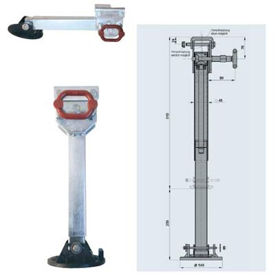 AL-KO Trailerparts la jambe de support pivotante 500 kg num. art.:1224069 - Publicité AL-KO Trailerparts la jambe de support pivotante 500 kg num. art.:1224069 - Publicité
