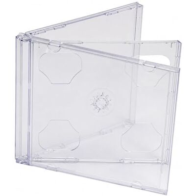 Dragon Lot de 5 boîtiers transparents double CD DVD Blu-ray pour protéger vos disques – Peut contenir 2 disques de n'importe quel format - Publicité Dragon Lot de 5 boîtiers transparents double CD DVD Blu-ray pour protéger vos disques – Peut contenir 2 disques de n'importe quel format - Publicité
