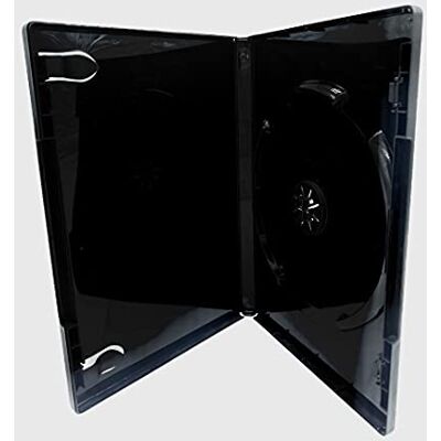 Dragon Lot de 10 boîtiers simples pour CD/DVD/Blu-ray Tranche de 14 mm Noir - Publicité Dragon Lot de 10 boîtiers simples pour CD/DVD/Blu-ray Tranche de 14 mm Noir - Publicité
