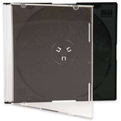 DragonTrading® Lot de 25 boîtiers fins à CD/DVD individuels de 5,2 mm avec plateau noir - Publicité DragonTrading® Lot de 25 boîtiers fins à CD/DVD individuels de 5,2 mm avec plateau noir - Publicité