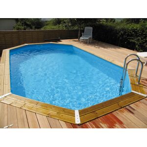 Piscine en bois OCEA 470 x 860 x 130 cm - Liner bleu - Publicité Piscine en bois OCEA 470 x 860 x 130 cm - Liner bleu - Publicité