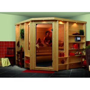 Sauna bois massif 40 mm Marona - Premium - Publicité