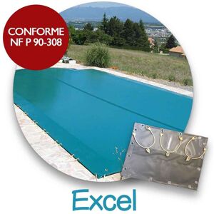 Bâche d'hiver pour piscine coque Excel : modèle SYMPHONY 10,00x4,20m