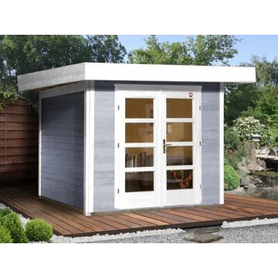 Maison de Jardin WEKA 126 - Bois, Toit Plat, Beige - Publicité Maison de Jardin WEKA 126 - Bois, Toit Plat, Beige - Publicité