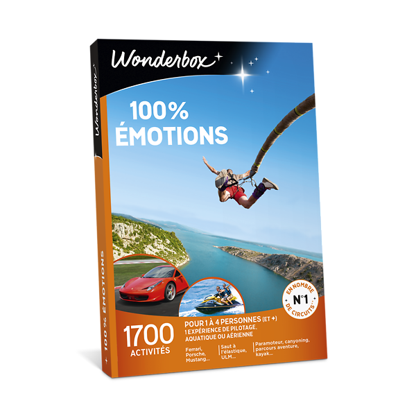 Wonderbox Coffret cadeau 100 Emotions Loisirs sorties