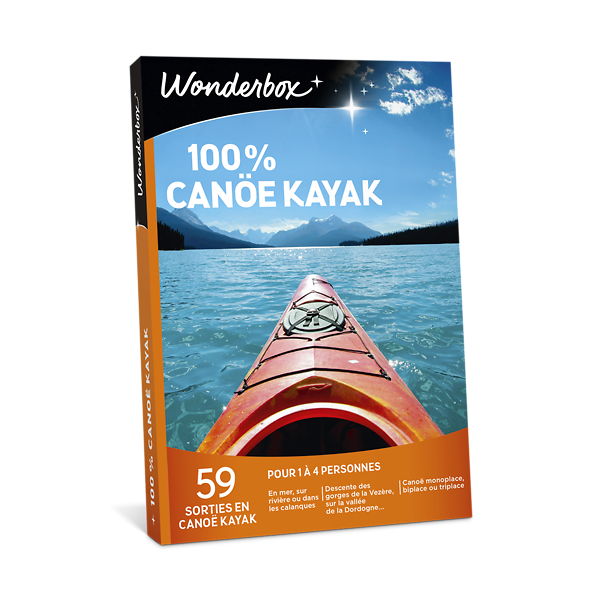 Wonderbox Coffret cadeau 100 Canoë kayak Sport Aventure
