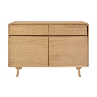 Miliboo Meuble de salle de bain en bois chêne massif L120 cm ESTEBAN - Publicité Miliboo Meuble de salle de bain en bois chêne massif L120 cm ESTEBAN - Publicité