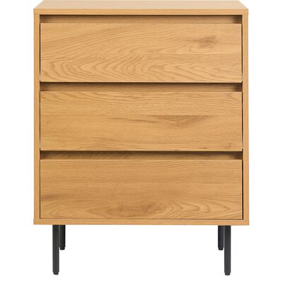Miliboo Meuble de salle de bain finition bois clair chêne et métal noir L60 cm ARAGON - Publicité Miliboo Meuble de salle de bain finition bois clair chêne et métal noir L60 cm ARAGON - Publicité