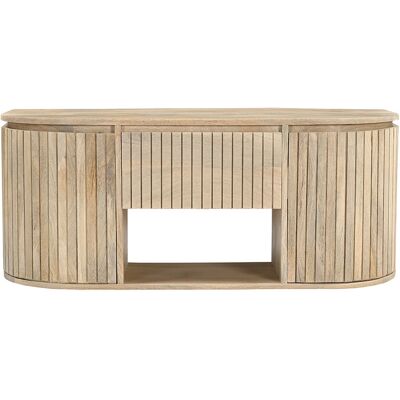 Miliboo Meuble de salle de bain suspendu en bois manguier massif L110 cm BALDO - Publicité Miliboo Meuble de salle de bain suspendu en bois manguier massif L110 cm BALDO - Publicité