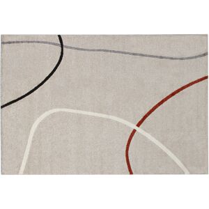 Miliboo Tapis design gris beige motifs abstraits L200xL290 cm LINER