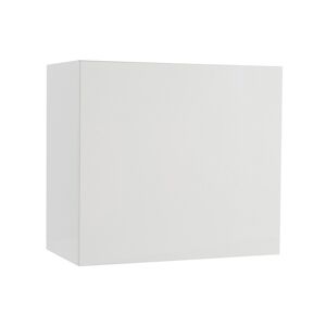 Miliboo Rangement mural ferme carre finition blanc laque brillant L55 cm ETERNEL