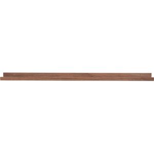 Miliboo Support de cadres photos - etagere lineaire en bois fonce noyer L120 cm LINEA