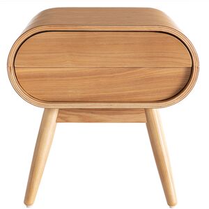 Miliboo Table de chevet avec tiroir vintage bois clair L45 cm BJORG