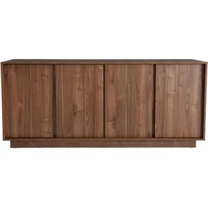 Miliboo Buffet vintage finition bois fonce noyer 4 portes L180 cm COMO