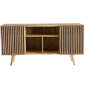 Miliboo Buffet en bois manguier massif 2 portes coulissantes L140 cm ALBA - Publicité